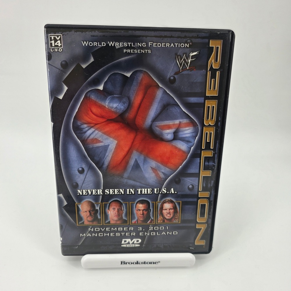 WWF Rebellion 2001 DVD World Wrestling Federation Stone Cold vs The Rock Rare